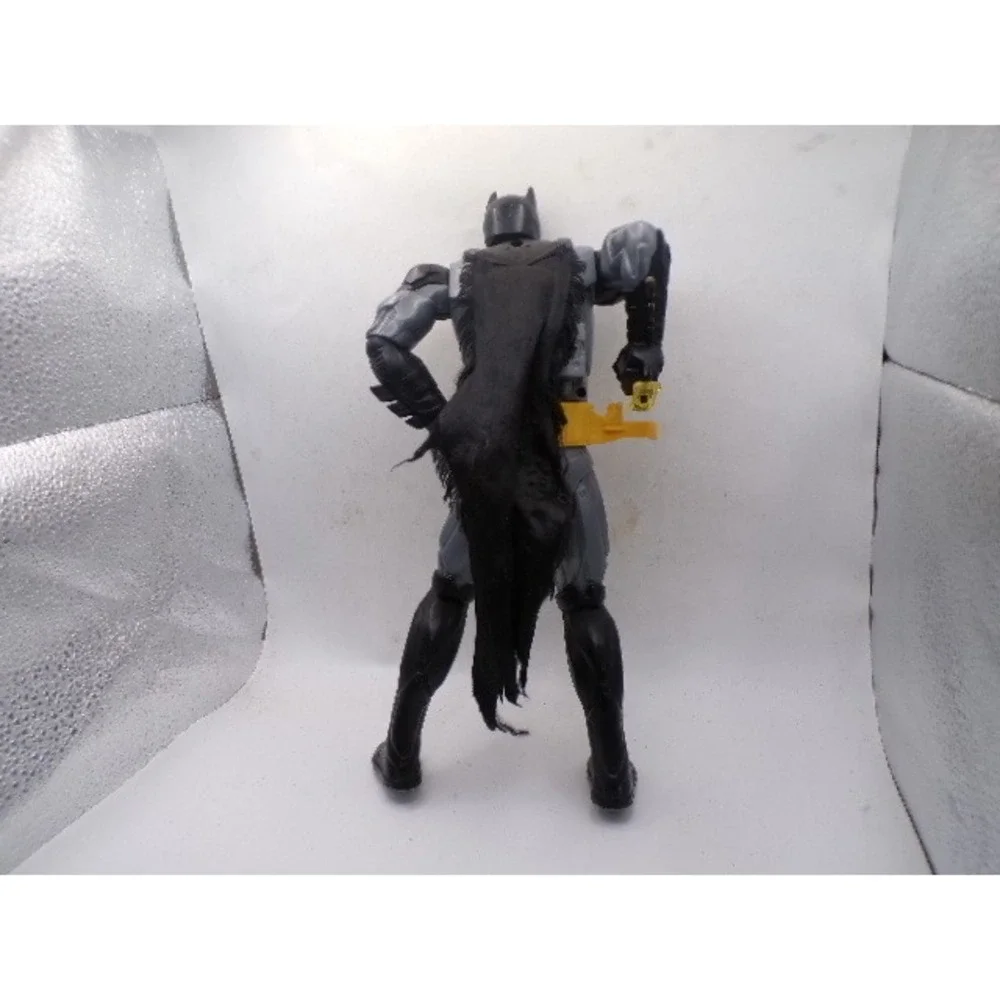DC Comics Batman Action Figure 12 Inch Grey Black Suit Yellow Utility Belt Cape
